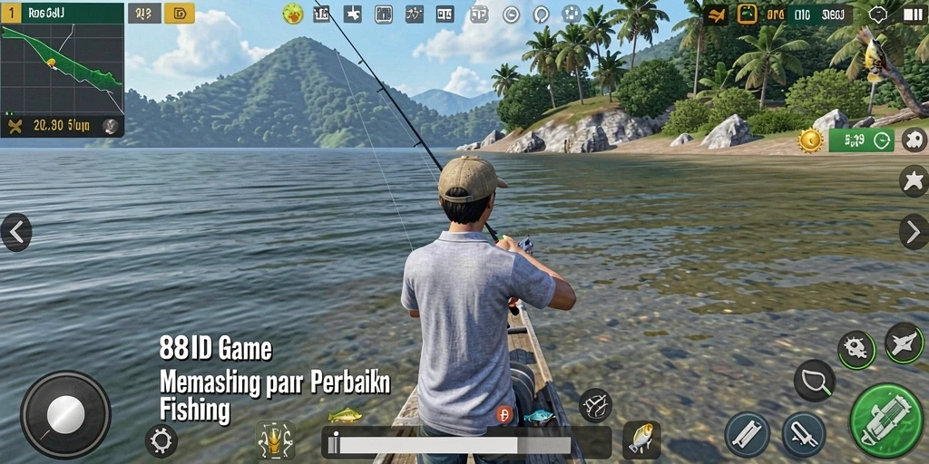 Screenshot gameplay <strong>88ID</strong> menampilkan aksi memancing yang seru.