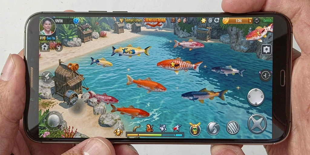 Gameplay Tembak Ikan yang seru dan intens.