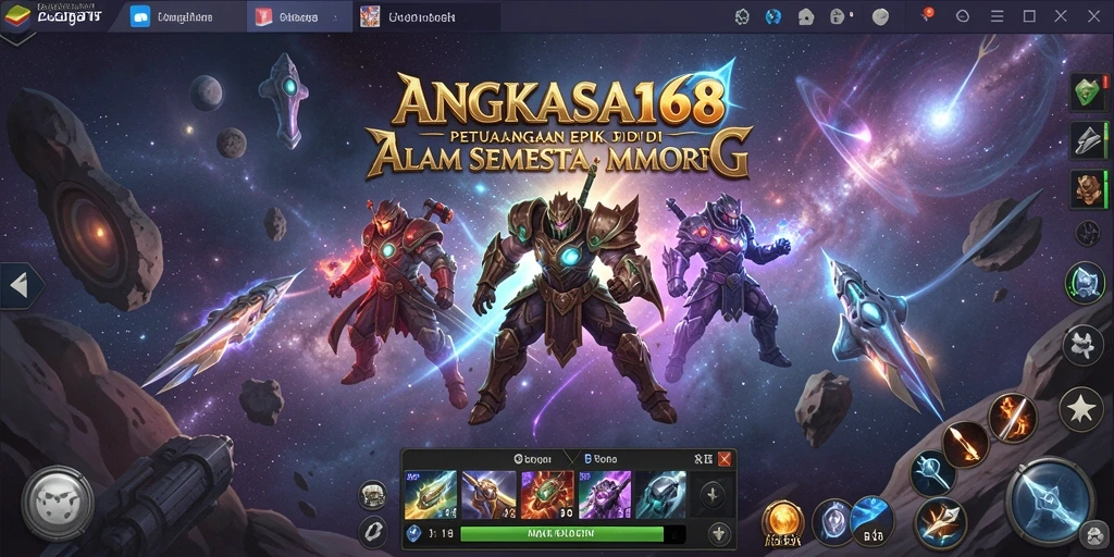 Tampilan gameplay menarik dari ANGKASA168 dalam petualangan MMORPG yang dinamis.