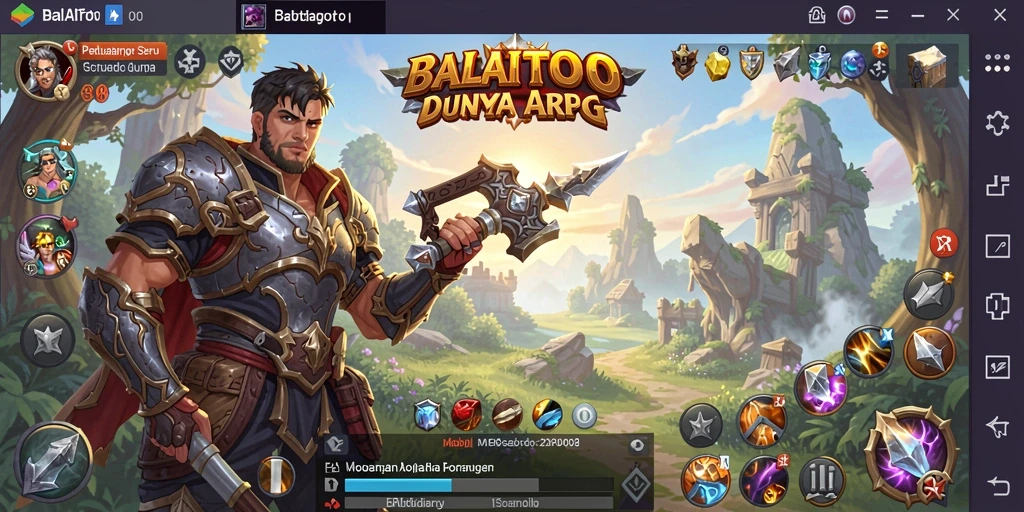 Tangkapan layar menampilkan pertempuran epik dalam BALAITOTO.