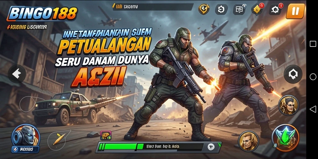 Tampilan gameplay BINGO188 yang penuh aksi dan tantangan.