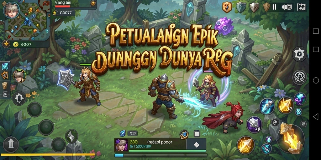 Tampilan menarik dalam C0077 yang menampilkan aksi RPG seru.