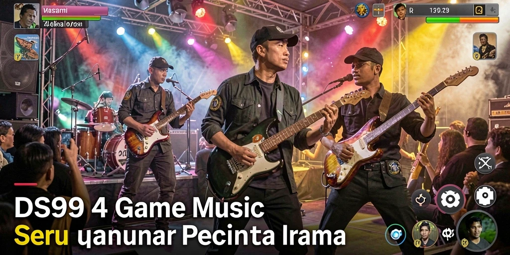 Tampilan gameplay DS99 yang seru dengan irama musik yang menggugah.