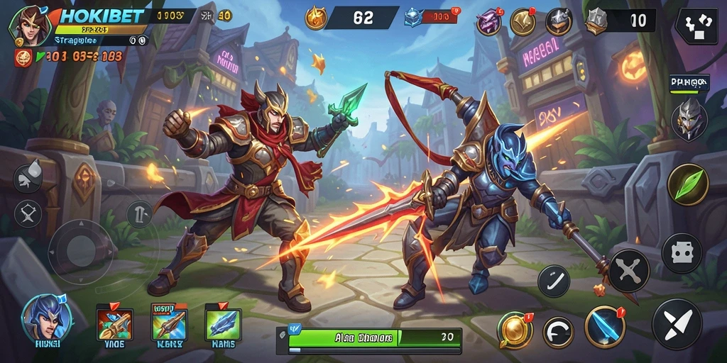 Screenshot HOKIBET menampilkan intensitas gameplay strategi yang mendebarkan.