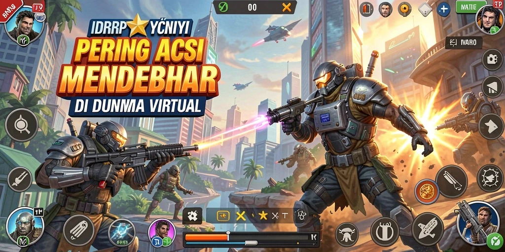 Tampilan mendebarkan dari gameplay IDRRP dalam aksi yang intens.