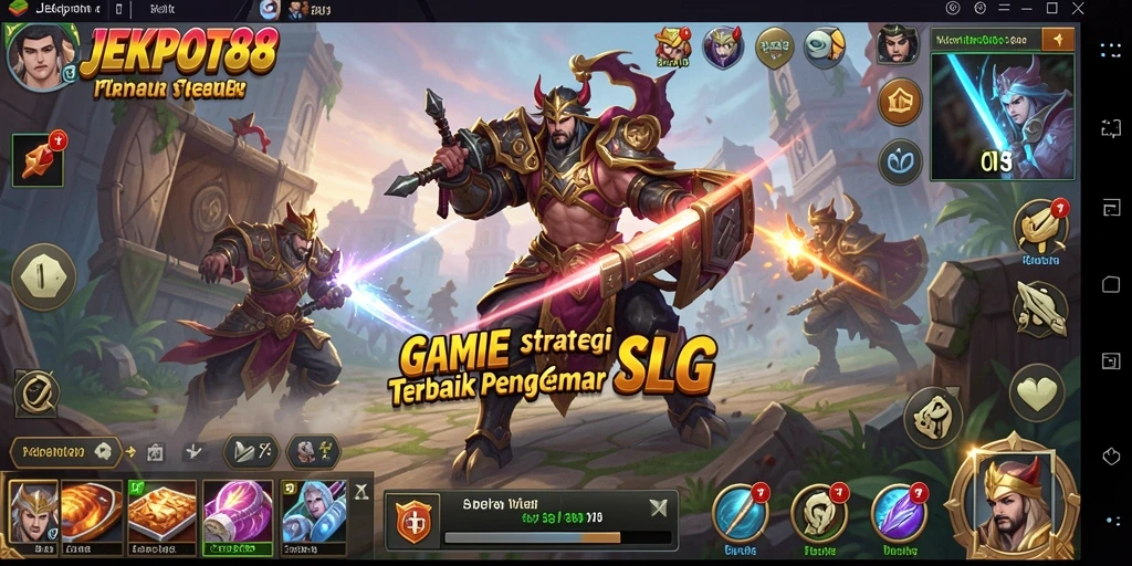 Tampilan menarik gameplay JEKPOT88 dengan elemen strategi.