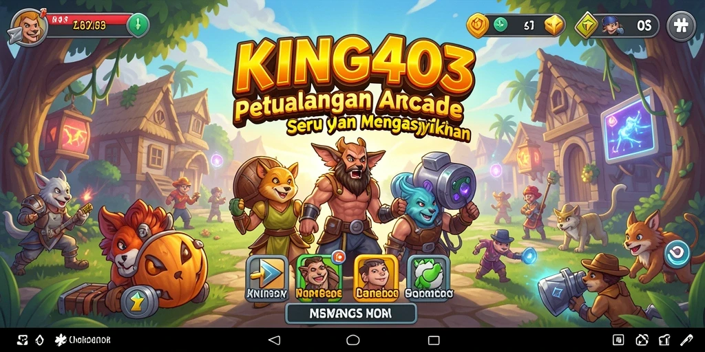 Screenshot KING403 menampilkan aksi seru dalam gameplay Arcade.