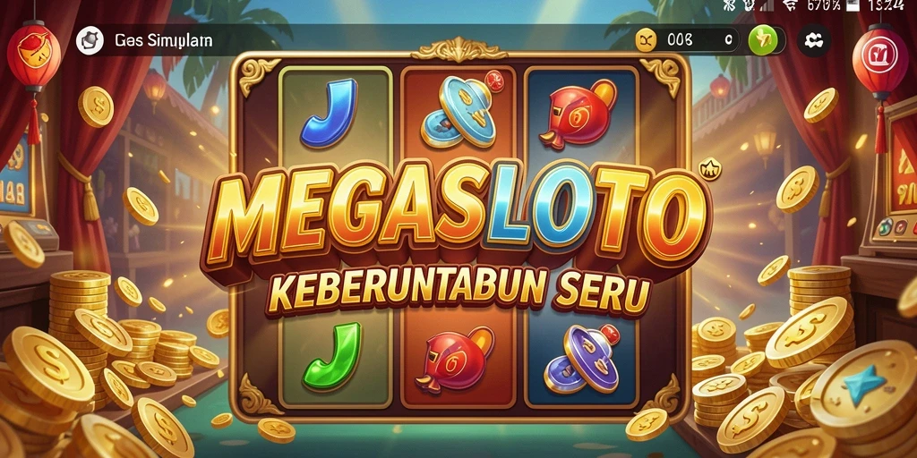 Tampilan gameplay MEGASLOTO yang menarik dan interaktif.