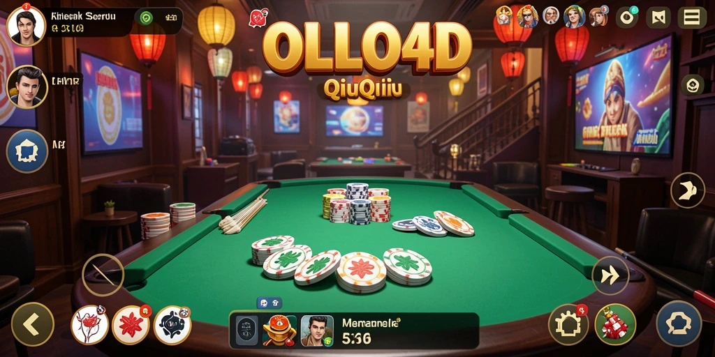 Gameplay QiuQiu yang intens dan seru dalam OLLO4D.