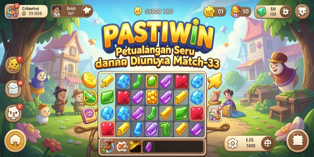 Gameplay seru di PASTIWIN dengan kombinasi Match-3