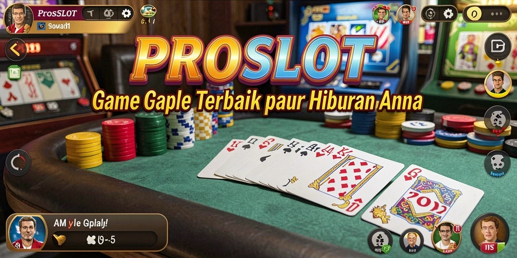 Tampilan gameplay Gaple yang seru di PROSLOT.