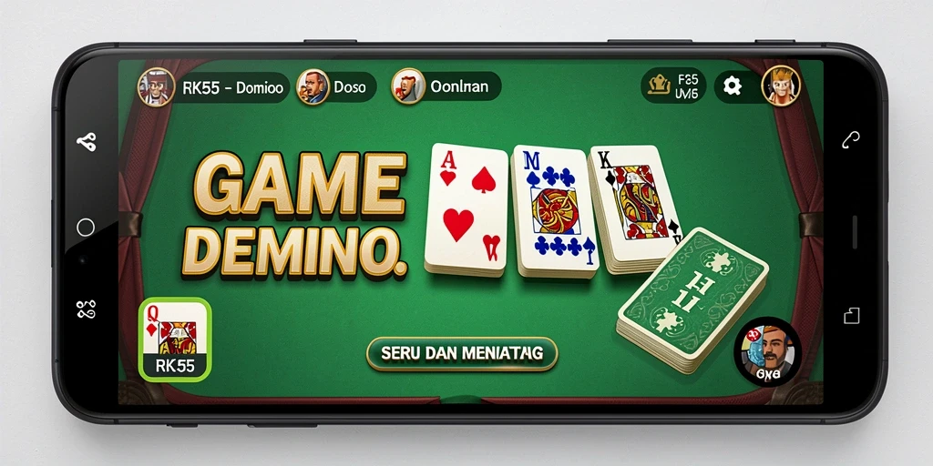 Tampilan gameplay seru dalam RK55 yang menampilkan strategi menarik.