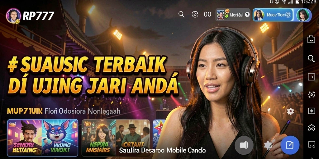 Screenshot utama RP777 menunjukkan gameplay yang interaktif dan menarik.