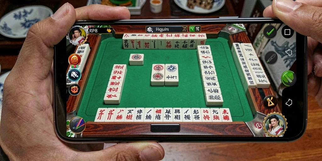 Tampilan gameplay Mahjong yang memukau dan menantang di RP8.