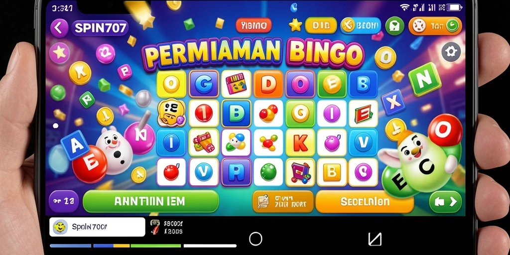 Tampilan gameplay Bingo yang menarik di SPIN707.