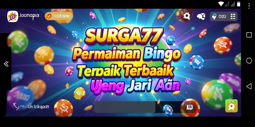 Tampilan gameplay seru dan interaktif dari SURGA77 Bingo.
