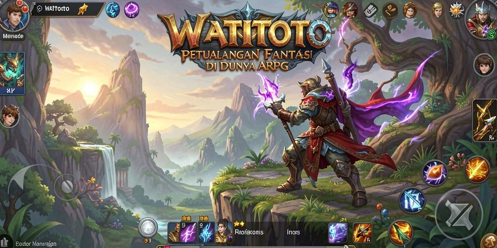 Tampilan gameplay WATITOTO yang mendebarkan di dunia ARPG.
