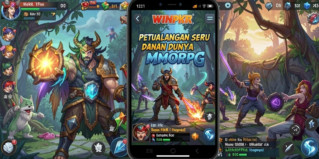 Screenshot WINPKR menampilkan aksi seru dalam petualangan MMORPG.