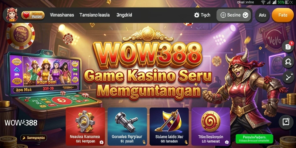 Tampilan permainan WOW388 yang menarik dan mendebarkan.